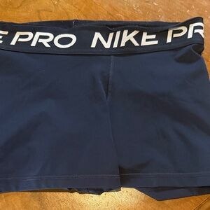 Nike Pro Dark Blue Athletic Shorts